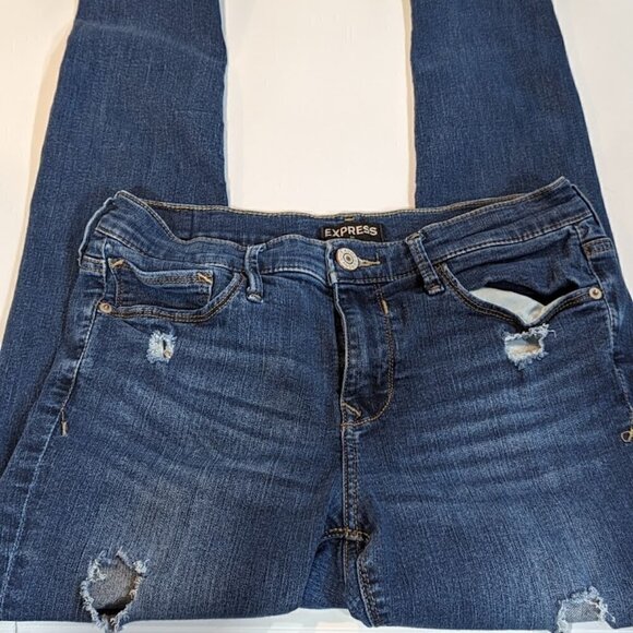 Express Mid Rise Women Skinny Jeans Size 6 - Picture 4 of 6